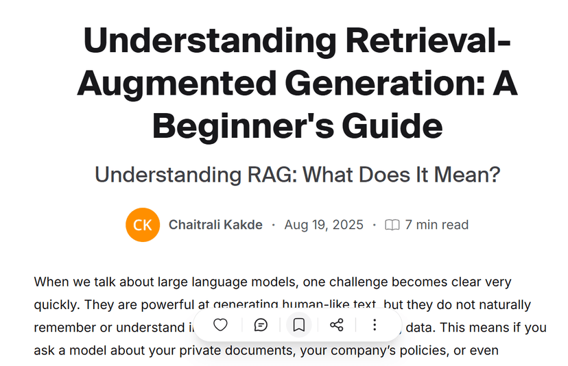 Retrieval Augmented Generation